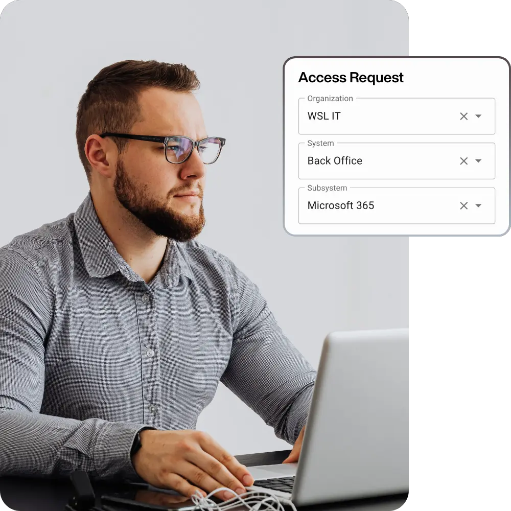 Access request and approval workflows